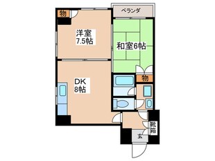 銀杏町レジデンスの物件間取画像